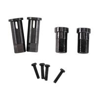 Cpolebev 4 Piezas Rueda de Metal Cubo Hexagonal Adaptador Combinador para HB Juguetes ZP1001 ZP1002 ZP 1001 ZP 1002 1/10 Piezas de ActualizacióN de Coche RC