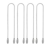 Cpolebev 4 Piezas Servilletero de Cadena Servilletero Clips Cadena CordóN Flexible Correa para el Cuello para Personas Mayores Adultos NiñOs