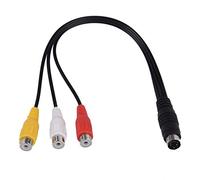 Cpolebev 4 S-Video a 3 Hembra TV Adaptador Cable para Ordenador portatil