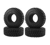 Cpolebev 4 Uds 110x39MM 1,9 neumáticos de Goma para 1/10 RC Crawler Car Axial SCX10 90046 SCX10 III AXI03007 TRX4 D90