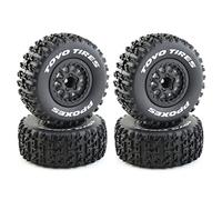 Cpolebev 4 Uds 112Mm 1/10 NeumáTicos de CamióN de Recorrido Corto Rueda de NeumáTico con HexáGono de 12Mm para Slash Arrma SENTON VKAR 10SC RC Car