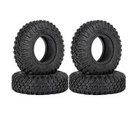 Cpolebev 4 Uds. NeumáTicos de Goma de 85MM y 1,55 Pulgadas para Coche Trepador de Control Remoto 1/10 Axial Jr D90 CC01 LC70 MST