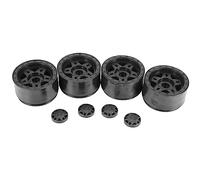 Cpolebev 4 Uds PláStico Beadlock 2,2 Llantas de Cubo de Rueda para 1/10 Coche Trepador de Control Remoto Axial SCX10 Wraith Capra RR10 TRX4 D90