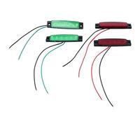 Cpolebev 4 Unids Rojo Verde NavegacióN Luces LED Luces de Popa Barcos Luz de Estribor 12V