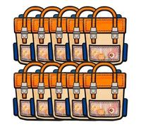 Cpolebev 40 Piezas Bolsas Embalaje Regalos Bolsas Escolares con Forma Bocadillos Caramelo con Automático para Niños Decoraciones para Fiestas Cumpleaños Regalos,B