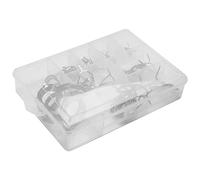 Cpolebev 40 Piezas/Juego Punta De GuÍAs De Caña De Pescar 8 Tamaños Kit De ReparaciÓN De Poste Juego De Ojos Anillos De LÍNea Anillos Marcos De Acero Inoxidable