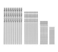 Cpolebev 40 piezas Mini broca HSS bits 0.5mm-2.0mm PCB de manejar recto, brocas helicoidales conjunto