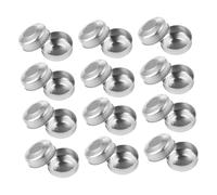 Cpolebev 400 Piezas de Caja de Aluminio para Velas, Candelabro, para Velas de Té, Estuche para Velas, Latas para Velas, Estuche Vacío para Velas de Té