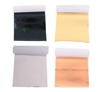 Cpolebev 400 Uds. de Papel de Aluminio de ImitacióN de, Plata y Cobre, Hojas Doradas en Escamas para DecoracióN de Fiestas de UñAs, Papel Artesanal para Manualidades DIY