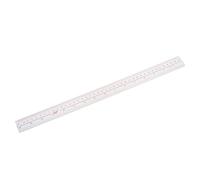 Cpolebev 40cm 16 pulgadas Longitud Medida de plastico transparente Regla del Borde Recto