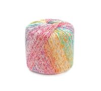 Cpolebev 40G/Bola Hilo de AlgodóN de Encaje Colorido TeñIdo Segmentario Hilo Degradado DIY Tejido A Mano Ropa de Ganchillo MuñEca Hilo de Encaje C
