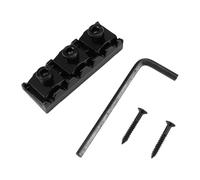 Cpolebev 42mm Tuerca de bloqueo de cadena de metal de guitarra aplicable a Guitarra electrica Tremolo de doble bloqueo,negro