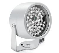 Cpolebev 48 LED IR Infrarrojos VisióN CáMara de Seguridad CCTV CáMara DC12V Plata