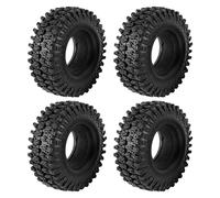 Cpolebev 4PCS 1.9 Pulgadas NeumáTico de Goma 1.9 NeumáTicos de Ruedas 108X40MM para 1/10 RC Crawler TRX4 Axial SCX10 90046 AXI03007
