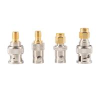 Cpolebev 4Pcs BNC una SMA Tipo Macho Hembra Conector Adaptador Kit Convertidor de Prueba Conjunto