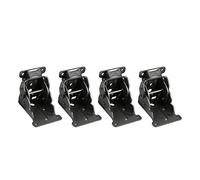 Cpolebev 4Pcs de Soporte Plegable Autocierre Bisagras de La Tabla de La Pierna Accesorios Y Escudetes-Para Piernas Plegables Banco de Trabajo Plegable Expansión