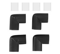 Cpolebev 4Pcs Esquina de Parachoques Protectores para Borde Table Seguridad de Bebes Negro
