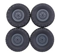 Cpolebev 4Pcs Rueda de Goma Llanta NeumáTico para RC 1/16 Climbing Crawler Car B-1 / B-24 / C-14 / C-24 / B-16 Accesorios para Repuestos de Modelos de Camiones, Azul Profundo