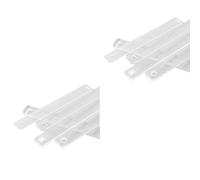 Cpolebev 5 Pares de Guías de Rodillo de Arcilla para Espesor de Masa 2/3/4/5/6 mm Regla de Espesor de Arcilla Polimérica Herramientas de Rodillo de Arcilla
