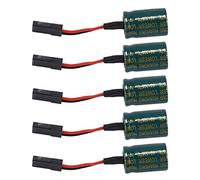 Cpolebev 5 Piezas 3300UF 16V Protector de Voltaje A3 Receptor de Control de Vuelo Protector de Condensador Grande con Enchufe para RC Drones FUTABA