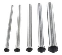 Cpolebev 5 Piezas Doblador de Tubo de Resorte 210Mm Doblador de Tubo de Resorte de Tensión 1/4 pulgada -5/8 pulgada Acero de Resorte Par Tubo de Aluminio Cobre Herramientas de Doblado