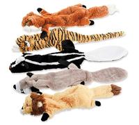 Cpolebev 5 Piezas Juguetes Chirriantes para Perros, Sin Relleno, Juguete Masticable para Perros Peluche para Masticadores, Medianas y Grandes, Suministros para Mascotas con Chirrido, A