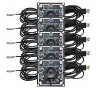 Cpolebev 5 Piezas Módulo de Cámara de 100 Grados 1MP OV9732 1280X720 USB Driver Libre Enfoque Manual, con Cable de 2 Metros para Winxp/7/8/10