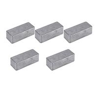 Cpolebev 5 Piezas Pedal de Efectos de Guitarra Caja de Pedal de Aluminio para DIY Kit de Pedal de Guitarra 1590A