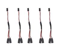 Cpolebev 5 Unids/Lote RC Servo y Cable de ExtensióN Cable de Plomo para JR Futaba RC Servo RC AvióN HelicóPtero Coche DIY, 15 Cm