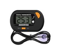Cpolebev -50 ℃ - 70 ℃ Termómetro Digital para Pecera de Acuario con Ventosa Medidor de Sensor de Temperatura Probador