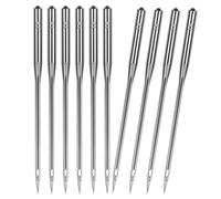 Cpolebev 50 Agujas para Máquina de Coser de Alta Resistencia, Tamaño Universal 110/18, Agujas para Máquina de Coser Quliting para Máquina de Coser Doméstica