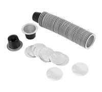 Cpolebev 50 Juegos de CáPsulas de Café Recargables de CáPsulas de Café Desechables Embalaje Suministros de Café para Negro