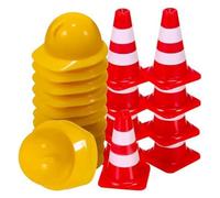 Cpolebev 50 Mini Conos de TráFico con 50 Mini, Mini SeñAles de TráFico, Conos de ConstruccióN, Suministros para Fiestas