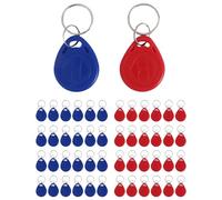 Cpolebev 50 Piezas 125 Khz Tarjeta de IdentificacióN de Proximidad RFID Keyfob Llave de Control de Acceso para de Control de Acceso de Entrada de Puerta TK4100