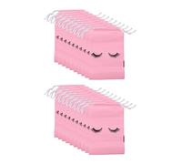 Cpolebev 50 Piezas Bolsas de Cuidado Posterior de PestañAs Bolsas de Maquillaje de PláStico de Maquillaje CosméTico Viaje con CordóN Rosa,S