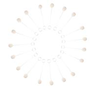 Cpolebev 50 Piezas Cepillo De Bolas De Lana Daubers Colorante Aplicador De Teñido Dauber con Asa De Metal para Diy Proyectos De Manualidades