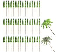 Cpolebev 50 Piezas de Paraguas para Bebidas, Palillos de Dientes de Paraguas de de, Decoraciones de Paraguas Tropicales para Cupcakes