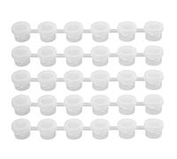 Cpolebev 50 Tiras, Tiras de Pintura VacíAs, Botes Tazas de Pintura, Recipientes Transparentes para Almacenamiento de Pintura, Mini para Pintura, 3 Ml / 0,1 Onzas