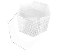 Cpolebev 50 Uds. Tarjeta de Lugar de Mesa de AcríLico Transparente con Base Tarjetas de Asiento de Boda Nombres de Invitados Etiqueta InvitacióN Fiesta DecoracióN DIY