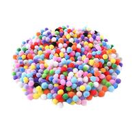 Cpolebev 500 Piezas 10Mm Bola Redonda Suave y Esponjosa de Pompones de Color Mezclado DecoracióN de Bricolaje y Suministros de Hobby