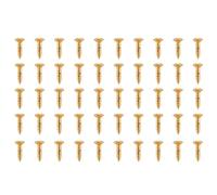 Cpolebev 50X Guitarra Bajo TORNILLOS Piezas para Scratchplates Pickguard, Gold