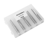 Cpolebev 5Pcs 6Mm 22Mm Enrutador Recto de Doble Filo Bits Derecho de Extremo Molienda Cortador 2 Flautas Cnc Corte de Broca Recta de Acero de Tungsteno Para Carpintería