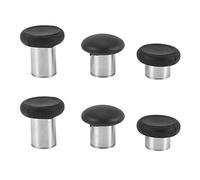 Cpolebev 6 En 1 Apretones Palillo Del Pulgar Intercambiar Piezas de Repuesto Para One Elite Controlador - Negro