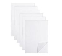 Cpolebev 6 Hojas de Estabilizador de Bordado Soluble en Agua Pegajoso, Lavado de Papel de Impresión Disoluble para Bordados Impresos