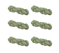 Cpolebev 6 Manteles de, Caminos de Mesa Decorativos Europeos con Volantes para Decoraciones de Mesa de Fiesta de Boda (Verde)
