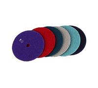 Cpolebev 6 Pcs 100 Mm Almohadilla de Pulido en Seco 4 Pulgadas Tipo Diamante Almohadillas de Pulido para Mármol de Granito Disco de Lijado para Piedra