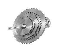 Cpolebev 6 Piezas 22-44Mm Hss Circular Discos de Corte de Hoja con 2 Juntas para Taladro