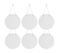 Cpolebev 6 Piezas de 12 Pulgadas de Sublimación Redonda para Colgar Puerta Espacios en Tablero Duro MDF para Colgar Pared para Impresión de Máquina de Prensado en Caliente