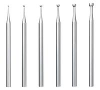 Cpolebev 6 Piezas de Fresa de Copa Redonda - VáStago de 3/32 de Pulgada para Hacer Joyas, Brocas Redondas de Alambre