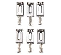 Cpolebev 6 Piezas Juego Plano Selleta de Puente de Guitarra Electrica Para Reemplazo de Guitarra Strat Tele